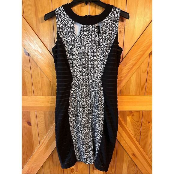 JAX Black and White BodyCon Dress Size 8 (1954) - Picture 1 of 6